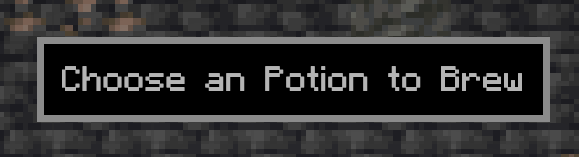 Step 2: Choose a potion recipe in Minecraft